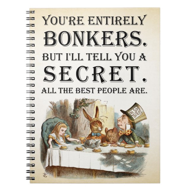 Cuaderno Alicia En El País De Las Maravillas - Fiesta Del T (Frente)