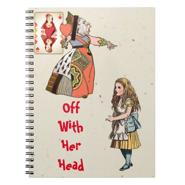 Cuaderno Alicia en el país de las maravillas - Reina de los (Frente)