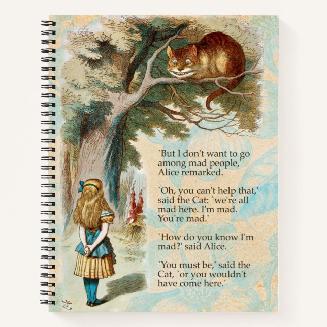 Cuaderno Alicia en la Marea del Gato Cheshire (Anverso)