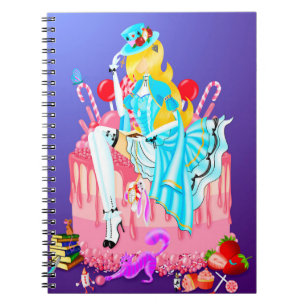Cuaderno Alicia en la tierra de las maravillas del pastel d