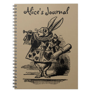 Cuaderno Alicia vintage en el Conejo Blanco de las Maravill