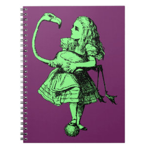Cuaderno Alicia vintage en el Flamingo del País de las Mara