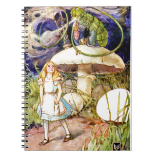 Cuaderno Alicia y la oruga en el país de las maravillas