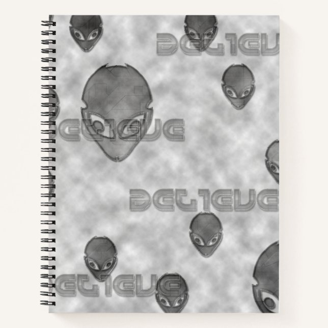 Cuaderno Alien Believe (Anverso)