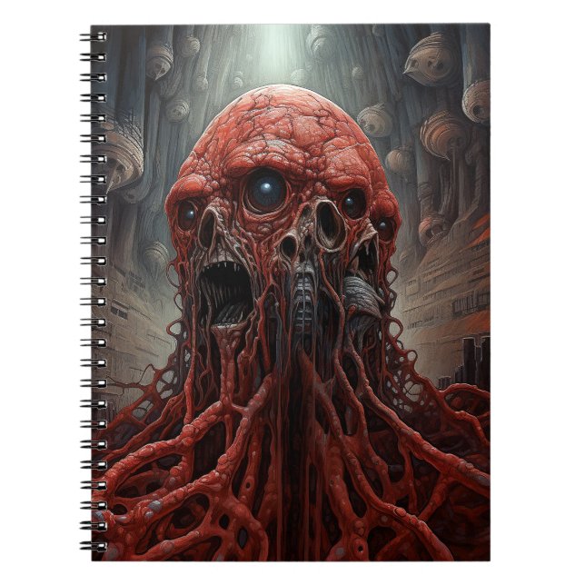 Cuaderno Alien Creature Sci Horror Art (Frente)