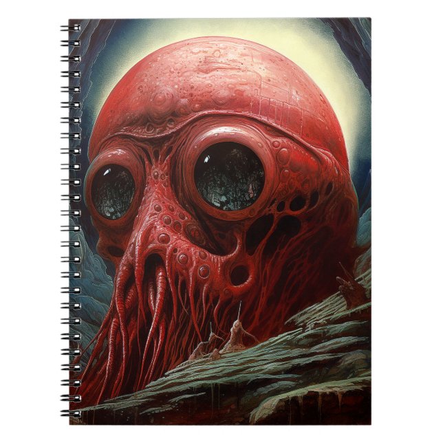 Cuaderno Alien Creature Sci Horror Art (Frente)