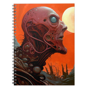 Cuaderno Alien Creature Sci Horror Art