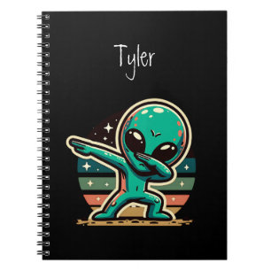 Cuaderno Alien Dabbing Extraterrestre Funny Personalizado