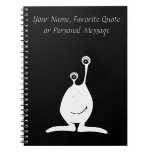 Cuaderno Alien - Personaje de dibujos animados personalizad