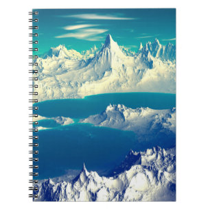 Cuaderno Alien Planet - Material gráfico de computadora 3D.