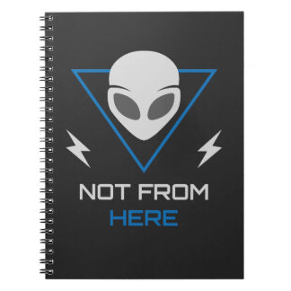 Cuaderno Alien UFO Sci Fi Outsider