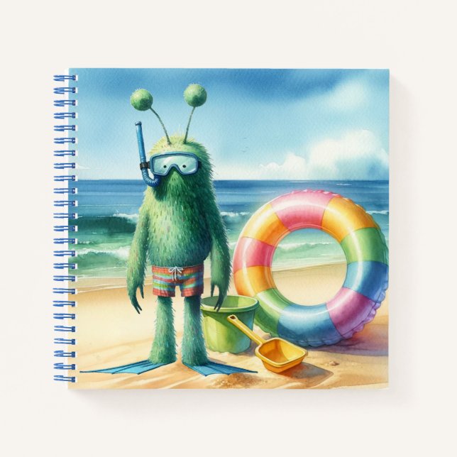 Cuaderno Alien Verde Borroso (Anverso)