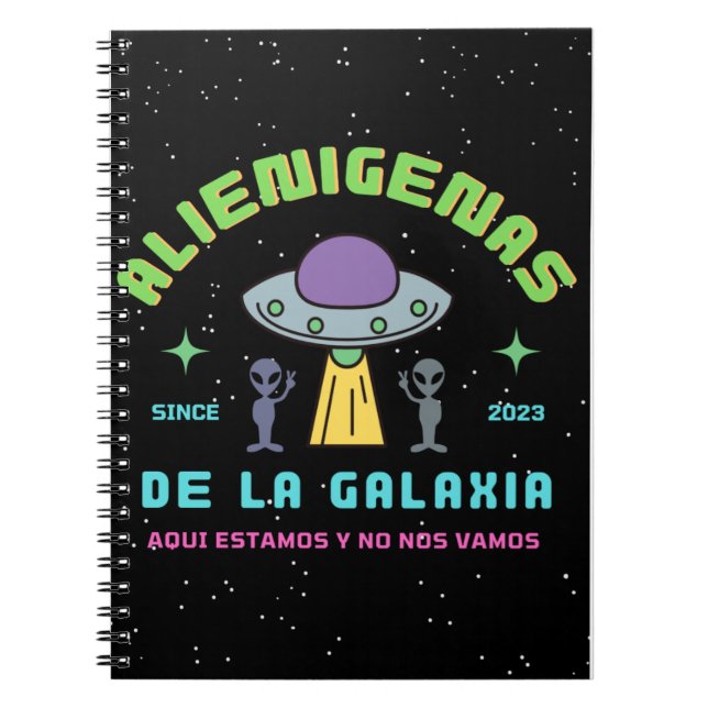 Cuaderno alienigenas de la galaxia (Frente)