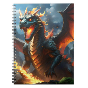 Cuaderno "Aliento de Infierno: La Llama del Dragón"