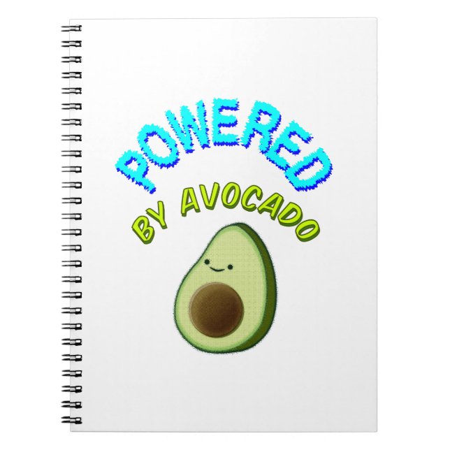 Cuaderno Alimentado Por Aguacate (Frente)