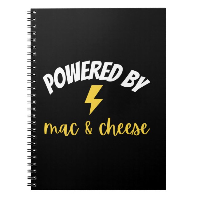 Cuaderno Alimentado por Mac y Queso (Frente)