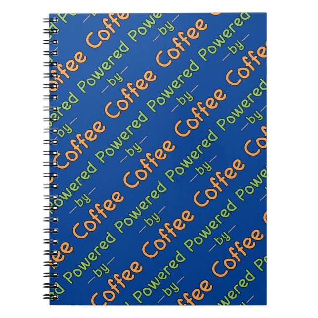 Cuaderno Alimentado por un portátil para café (Frente)