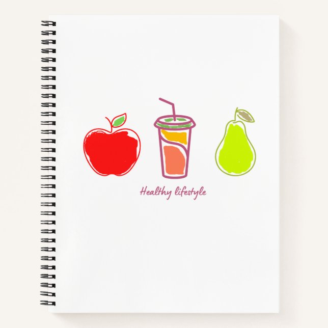 Cuaderno Alimentos Y Bebidas Coloridos Y Saludables (Anverso)