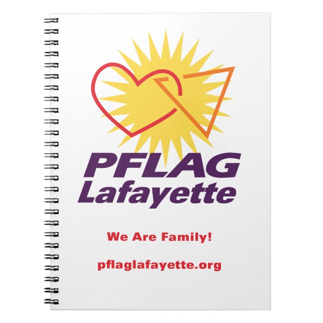 Cuaderno alineado Lafayette de PFLAG (8,5" x 11") (Frente)
