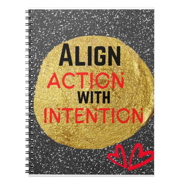 CUADERNO ALINEAR ACCIÓN CON INTENCIÓN  (Frente)