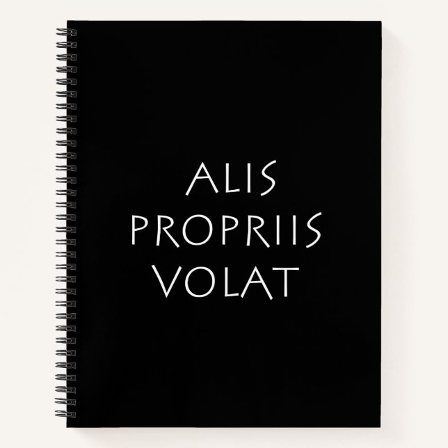 Cuaderno Alis Propriis Volat (Anverso)