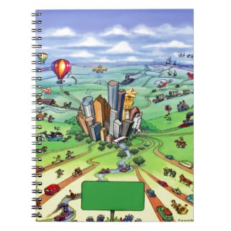Cuaderno All Roads Lead to Houston Texas