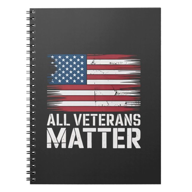 Cuaderno All Veteran Matter American 4 De Julio Patriótico (Frente)