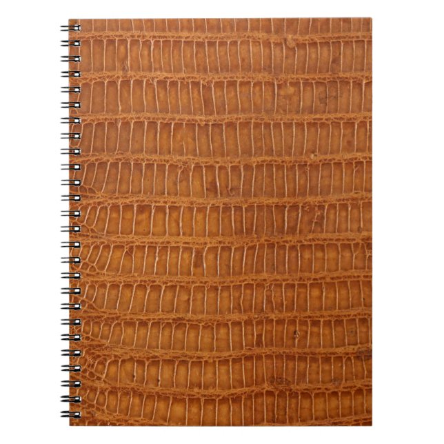 Cuaderno Alligador de cocodrilo textura de cuero reptil cer (Frente)