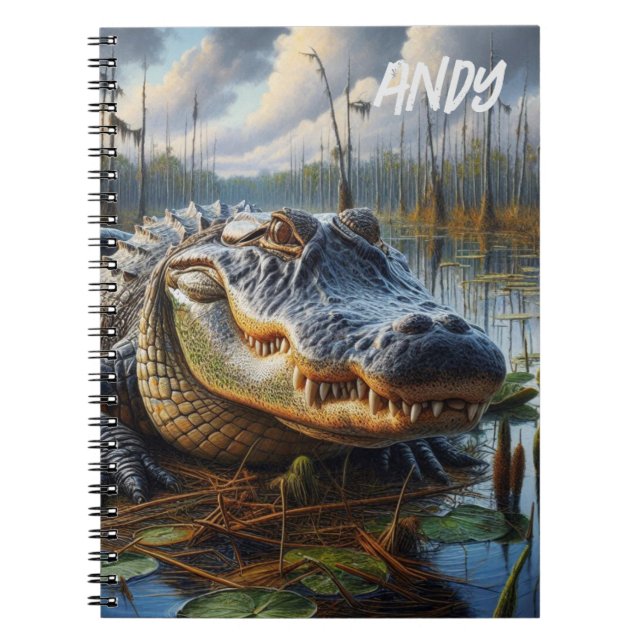 Cuaderno Alligador de toros en un bloc de notas de foto esp (Frente)