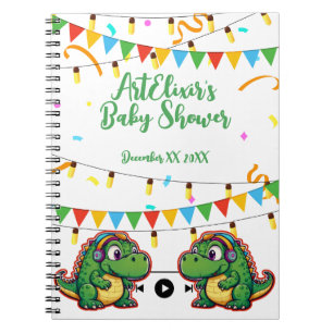 Cuaderno Alligator Festive Colorful Music Baby Shower