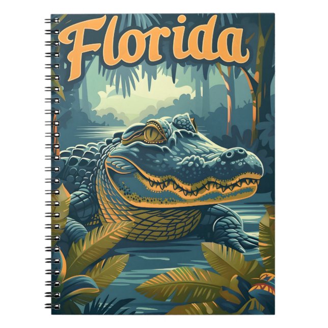 Cuaderno Alligator Florida Everglades (Frente)