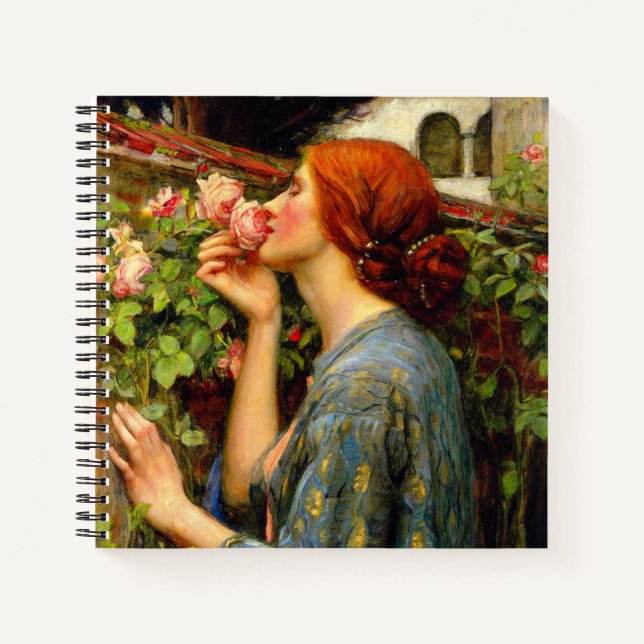 Cuaderno Alma de la Rosa John William Waterhouse (Anverso)