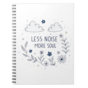 Cuaderno Alma Floral Caprichosa Cita Arte de Línea