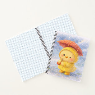Cuaderno Alma Lluvioso Pollita Linda con Paragua