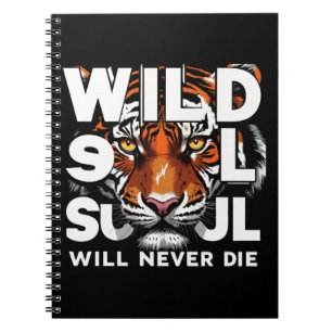 Cuaderno "Alma salvaje - Fierce Tigre Ojos Arte Motivaciona