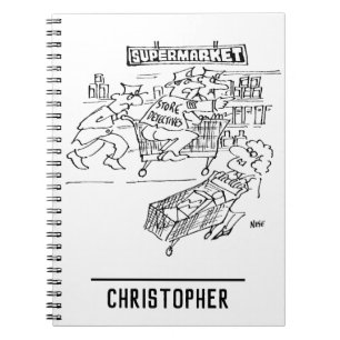 Cuaderno Almacenar detectives en un supermercado