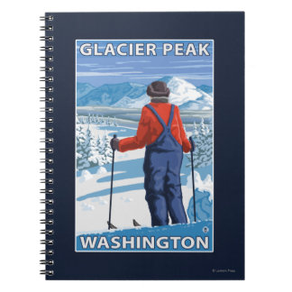 Cuaderno Almirante de esquiadores - Pico glaciar, Washingto