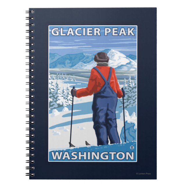 Cuaderno Almirante de esquiadores - Pico glaciar, Washingto (Frente)
