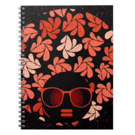 Cuaderno Almohada Coral Rojo Afro Love