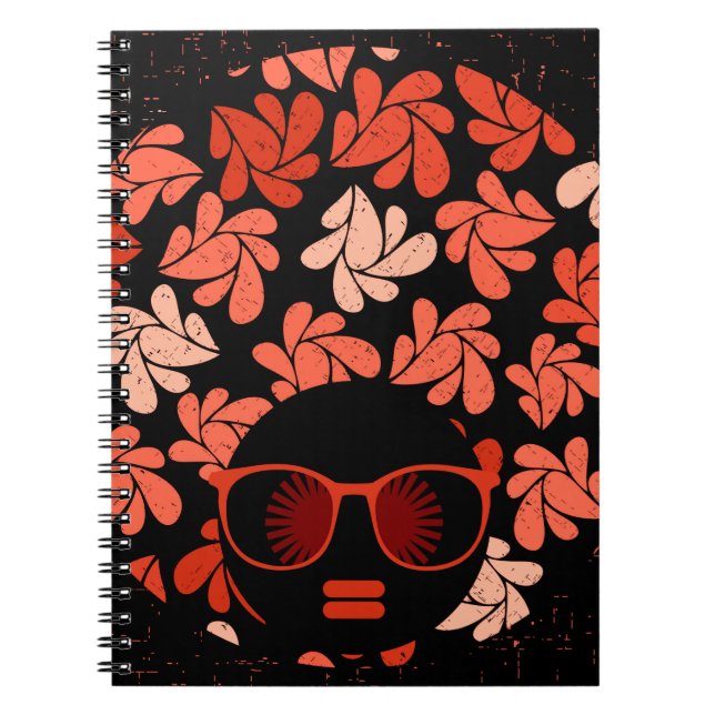 Cuaderno Almohada Coral Rojo Afro Love (Frente)