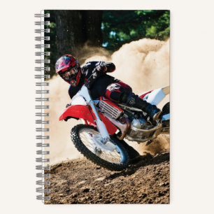 Cuaderno almohada de lanzamiento de motocross