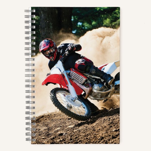 Cuaderno almohada de lanzamiento de motocross (Anverso)