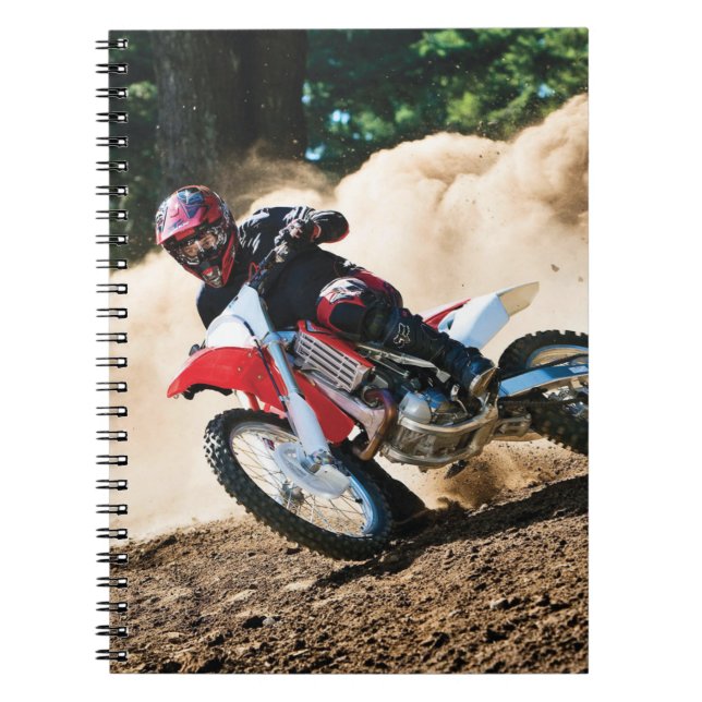 Cuaderno almohada de lanzamiento de motocross (Frente)