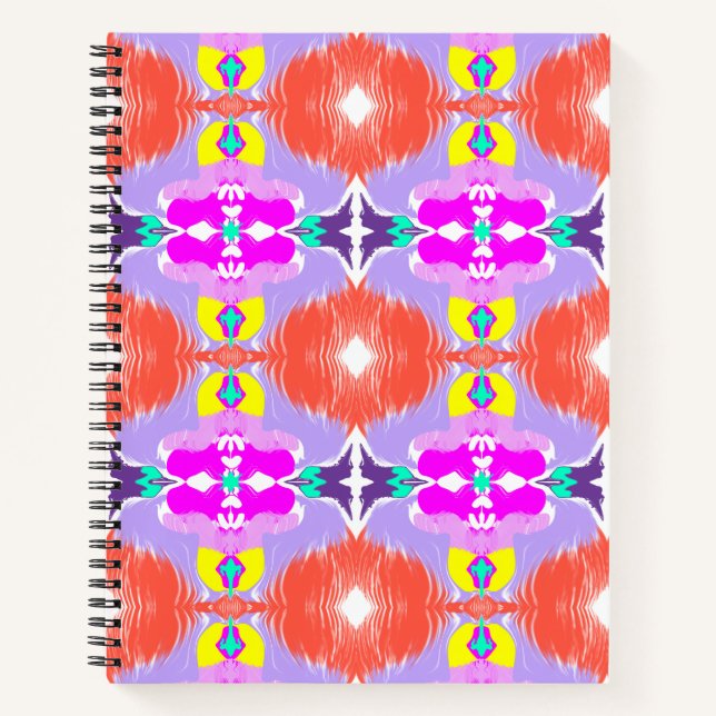 Cuaderno Almohada decorativa caleidoscopio Flor Solar (Anverso)