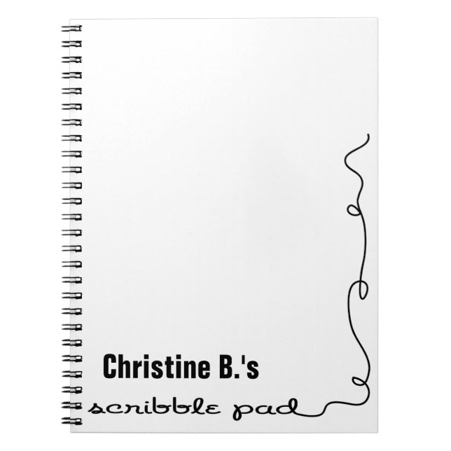 Cuaderno Almohadilla de esgrima personalizada (Frente)