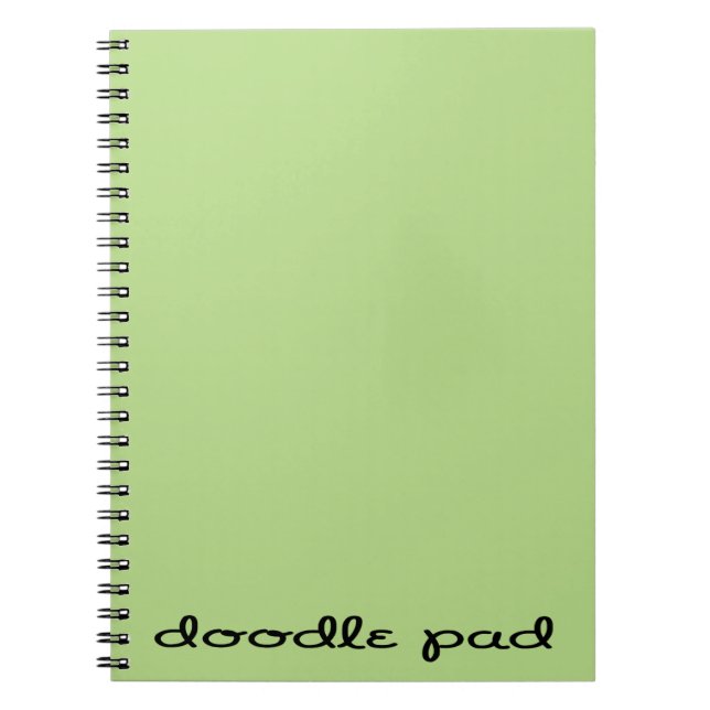 Cuaderno Almohadilla de perro verde (Frente)