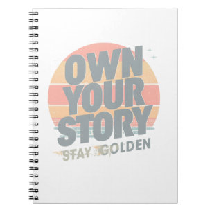 Cuaderno Almohadilla Retro Motivacional   Gráfico Unisex