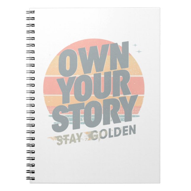 Cuaderno Almohadilla Retro Motivacional | Gráfico Unisex (Frente)