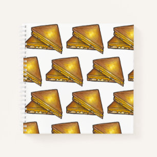 Cuaderno Almuerzo de emparedado de queso tostado almuerzo c