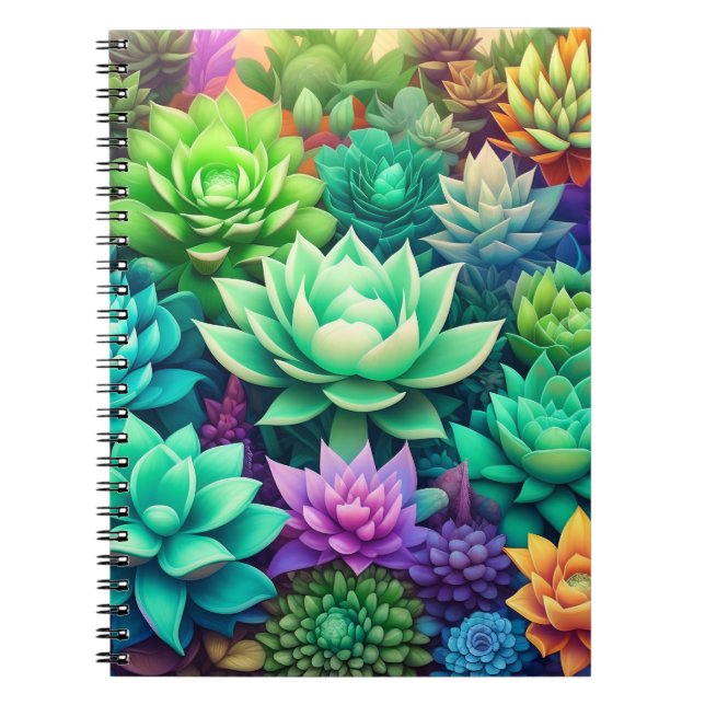 Cuaderno Aloe Vera y Succulage Collage (Frente)
